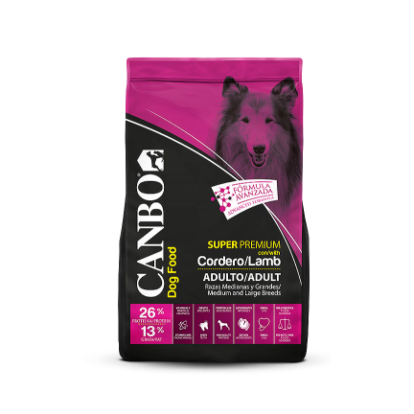 Canbo Super Premium - Adultos Razas Medianas y Grandes Cordero - Alimento Seco