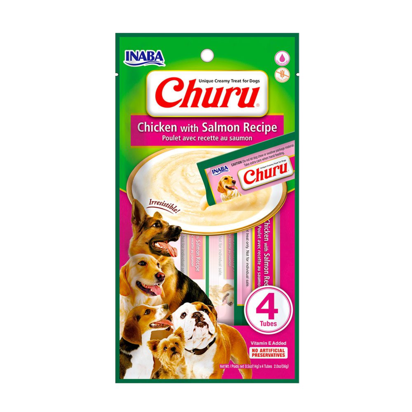 Churu Dog Pollo y Salmón - Snack Perro