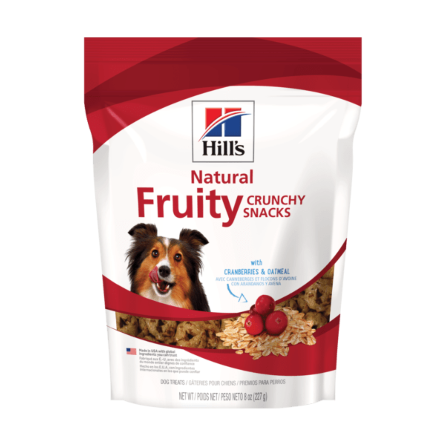 Hill's Natural Crunchy Fruity Snacks with Cranberries & Oatmeal - Perro - Snack - 227 Gr.