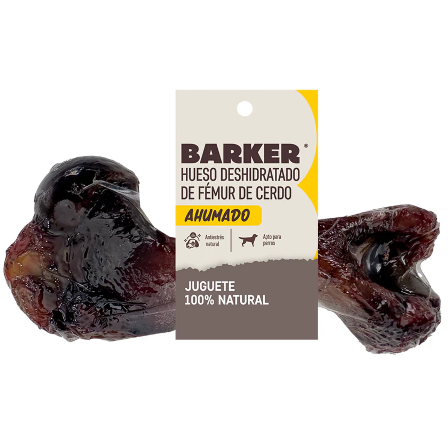 Barker Hueso Ahumado Deshidratado de Femúr de Cerdo - Perro - Snack