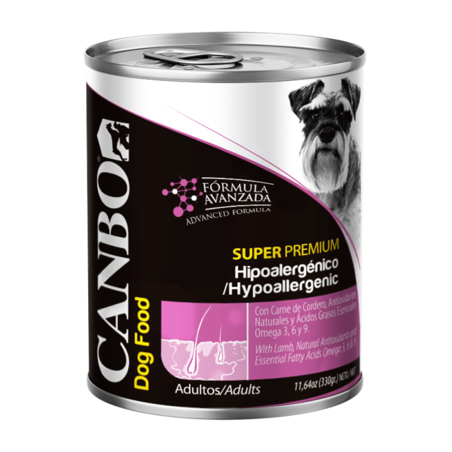 Canbo Super Premium Hipoalergénico - Adulto - Todas Las Razas - Alimento Húmedo - 330 Gr.