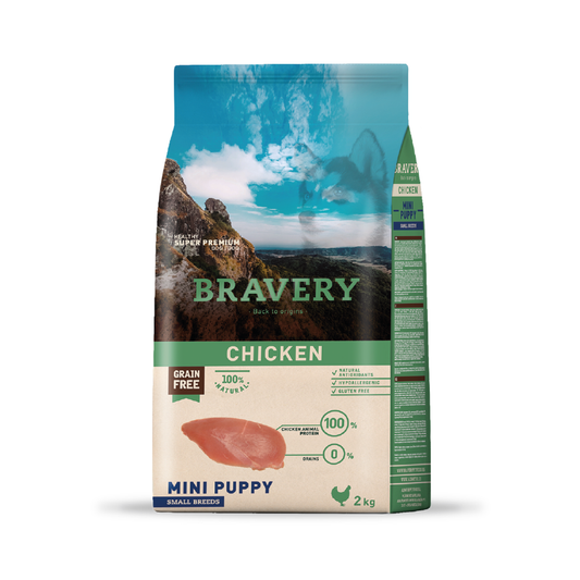 Bravery Chicken Mini Puppy Small Breeds - Alimento Seco