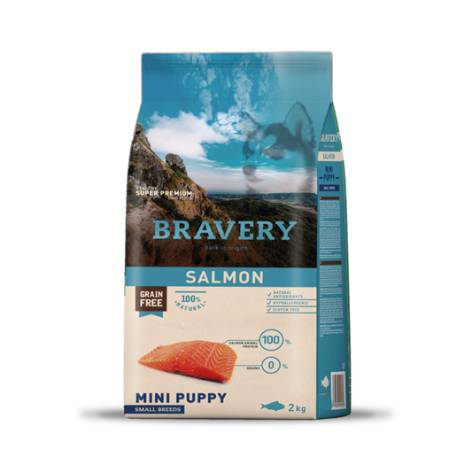 Bravery Salmon Mini Puppy Small Breeds - Alimento Seco