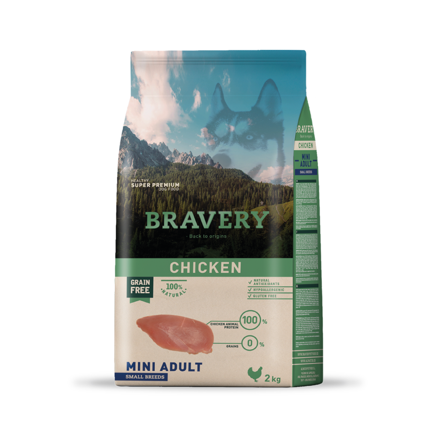Bravery Chicken Mini Adult Small Breeds - Alimento Seco