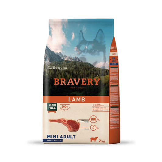 Bravery Lamb Mini Adult Small Breeds - Alimento Seco