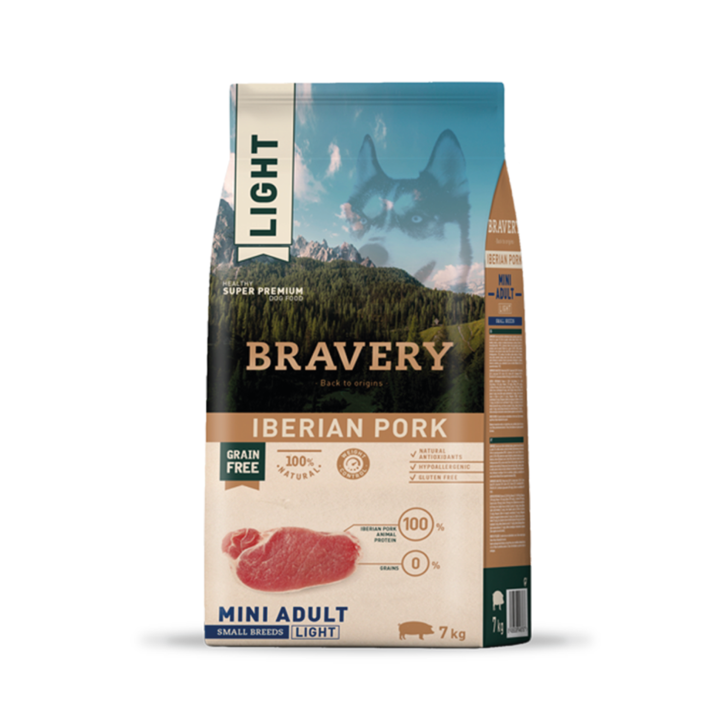Bravery Light Iberian Pork Mini Adult Small Breeds - Alimento Seco