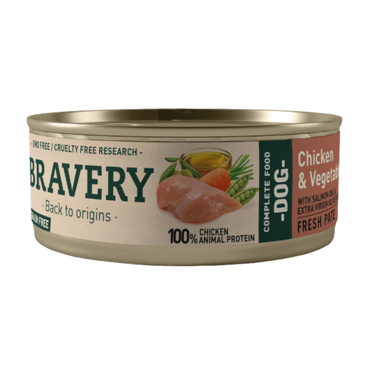 Bravery Chicken and Vegetables Adult Dog Wet Food - Alimento Húmedo