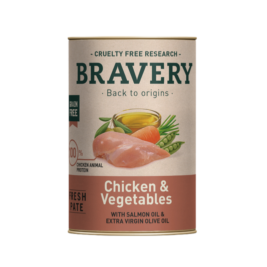 Bravery Chicken and Vegetables Dog Wet Food - Alimento Húmedo