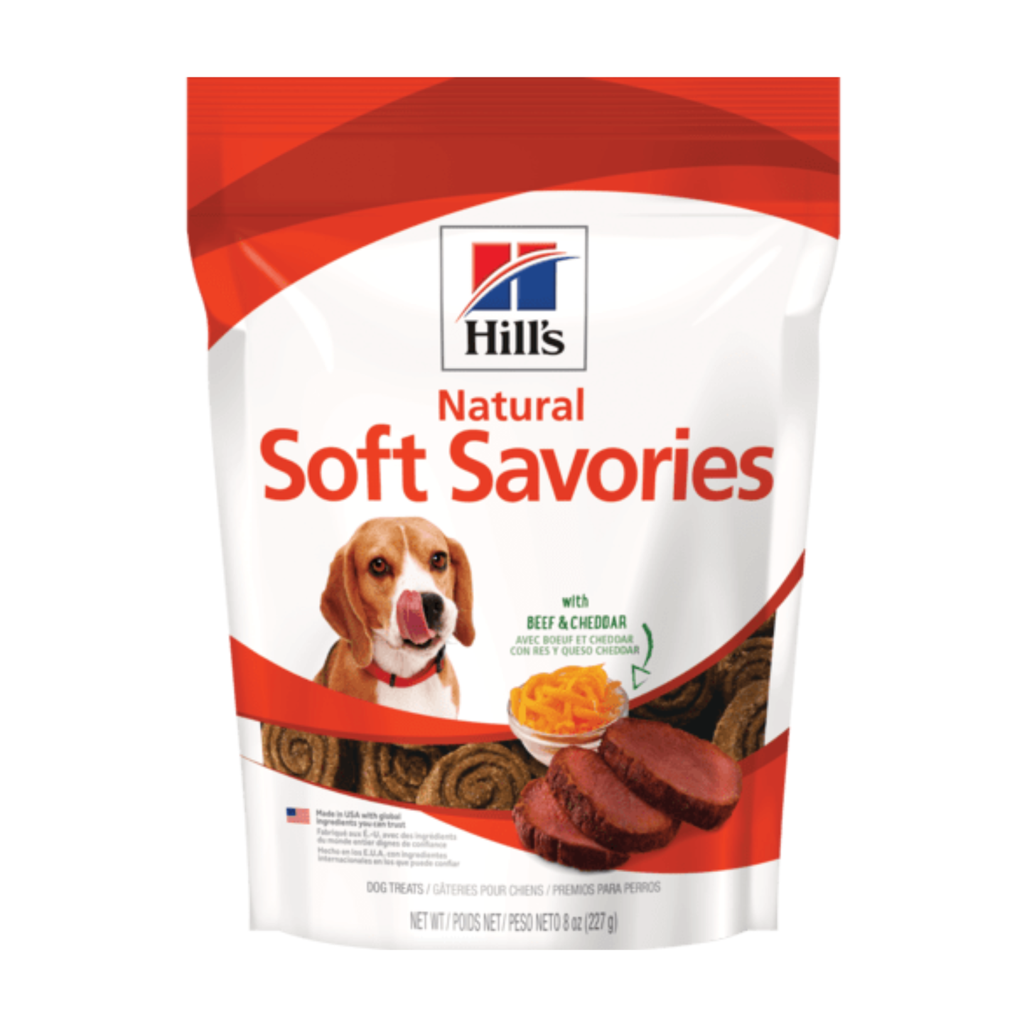 Hill's Natural Soft Savories Beef & Cheedar - Perro - Snack - 227 Gr.