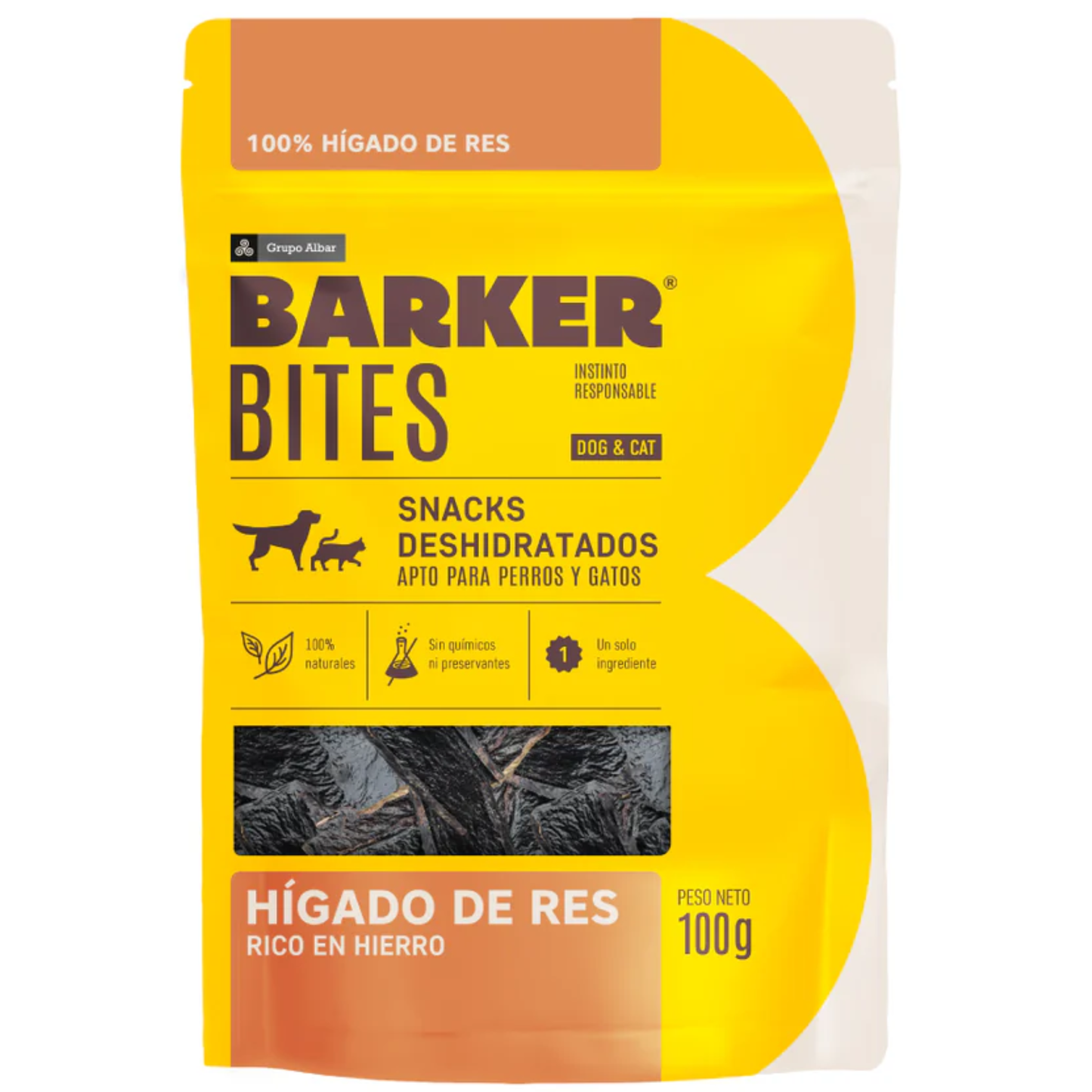 Barker Bites Hígado de Res - Perro y Gato - Snack