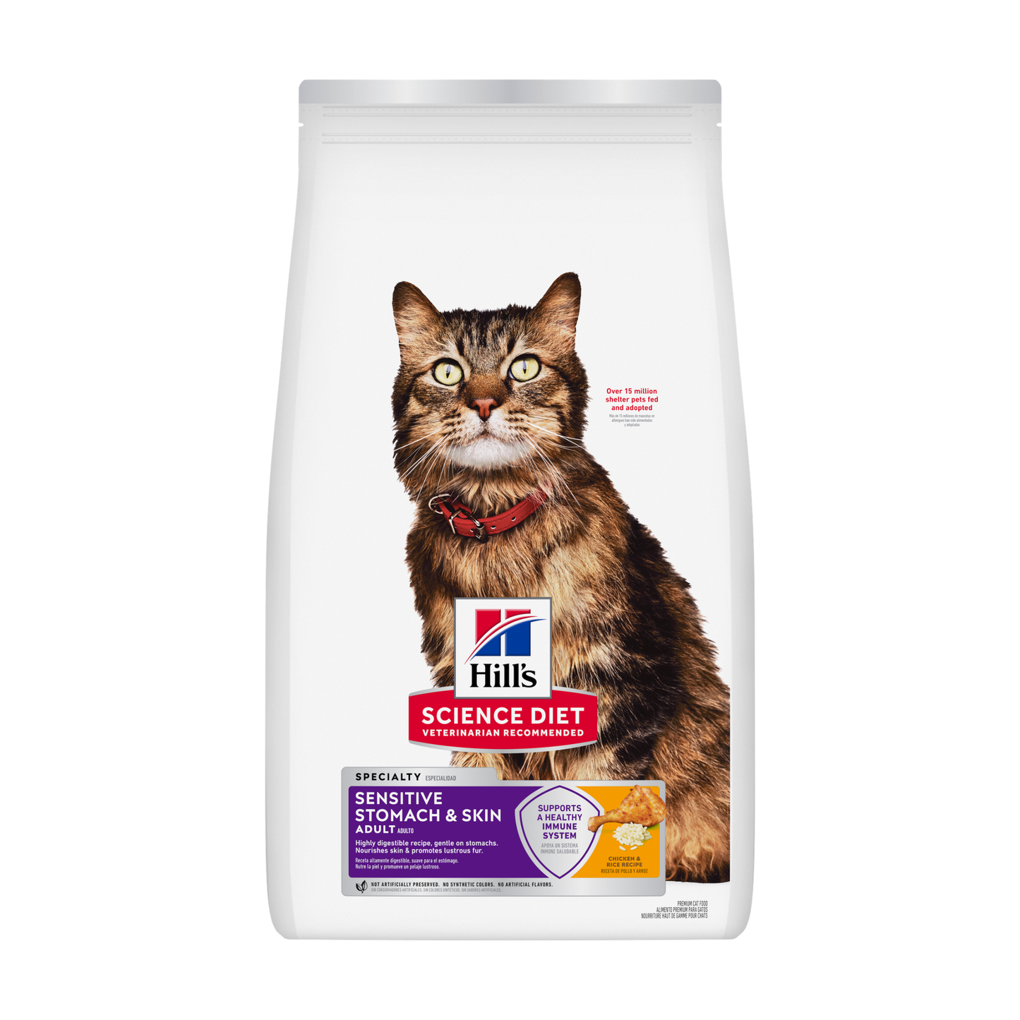 Hill's SD Adult Sensitive Stomach & Skin - Gato Sensible - Alimento Seco