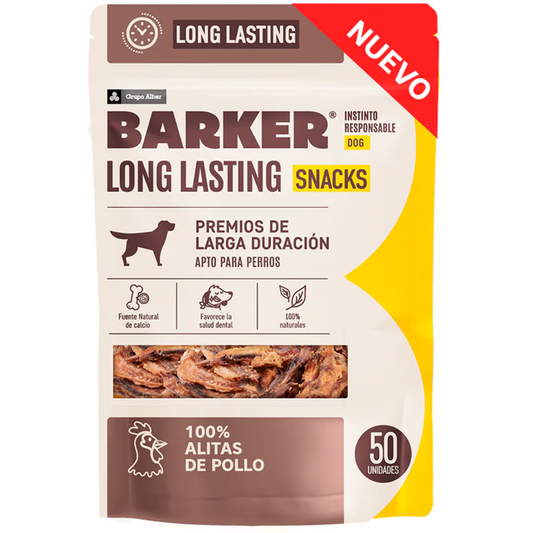 Barker Long Lasting Snacks - Alitas de Pollo (50 unidades) - Perro - Snack