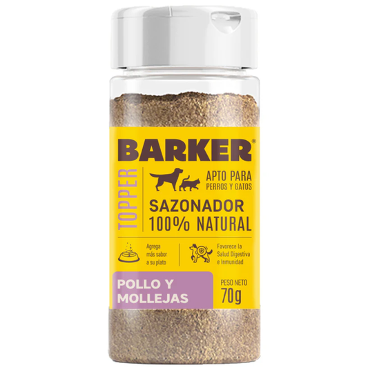 Barker Sazonador Pollo y Mollejas (100% Natural) - Perro y Gato - Snack