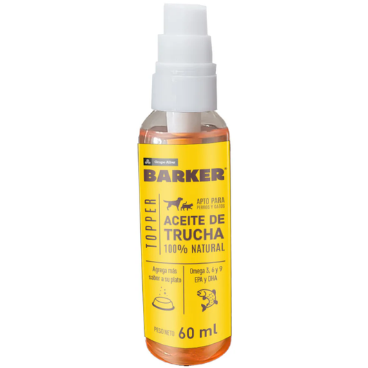 Barker Aceite de Trucha (100% Natural) - Perro y Gato - Snack