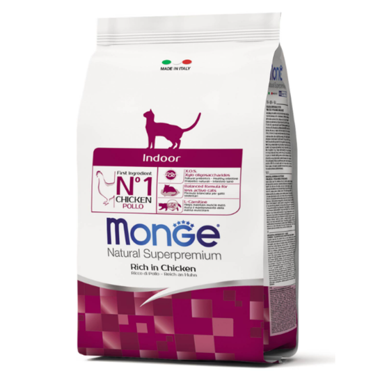 Monge Feline Adult Indoor Pollo - Gato - Adulto - Alimento Seco 1.5 Kg.
