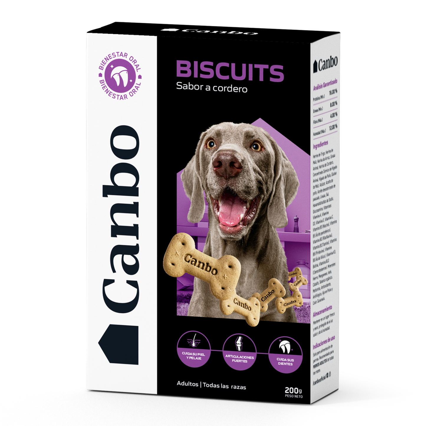 Canbo Biscuits Cordero - Perro - Adulto - Todas Las Razas - Snack