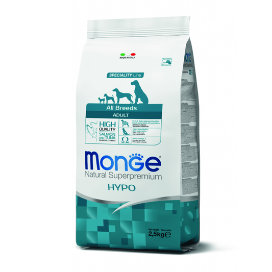 Monge Adult Hipoalergenico Salmon y Atún - Adulto - Todas Las Razas - Alimento Seco
