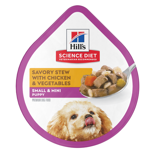 Hill's SD Puppy Small & Mini Chicken & Vegetables (Estofado) - Cachorro - Alimento Húmedo - 99 Gr.