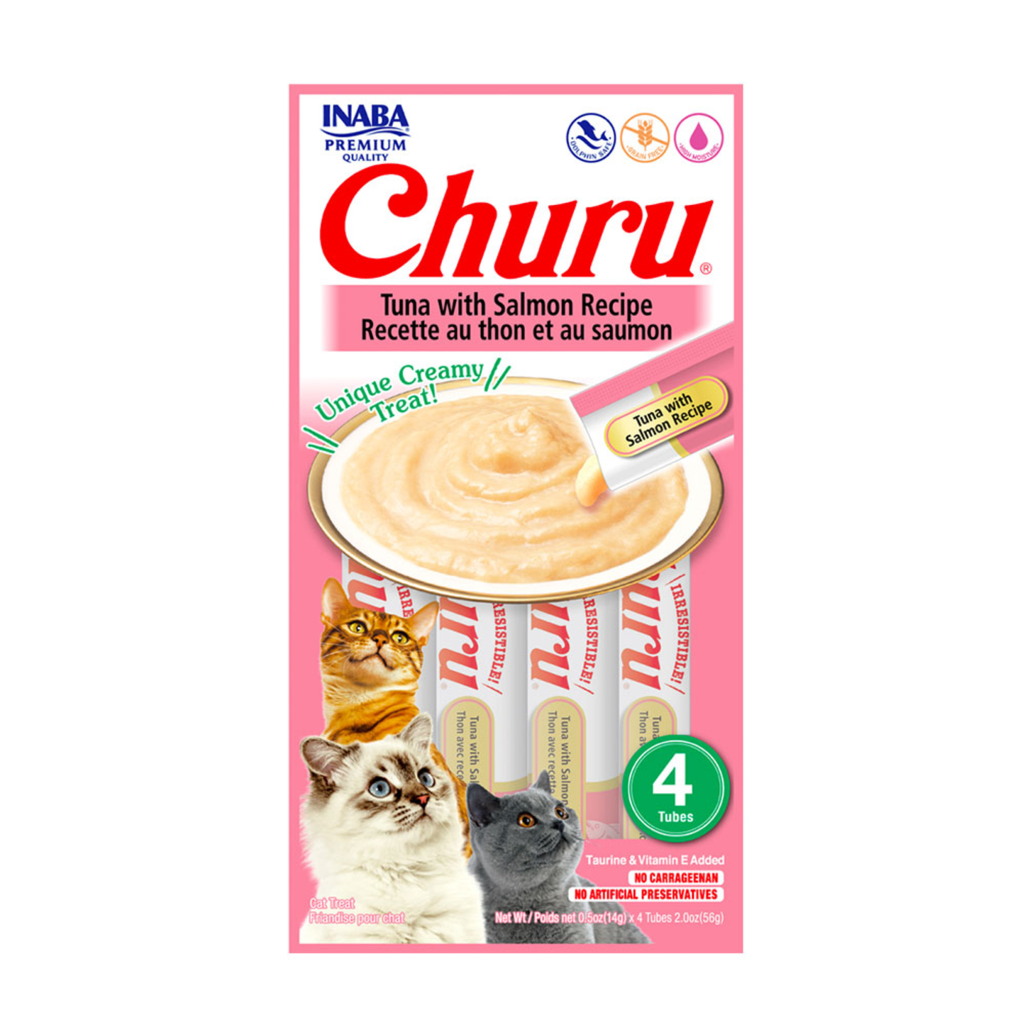 Churu Tuna con Salmón - Snack Gato - 4 Tubos