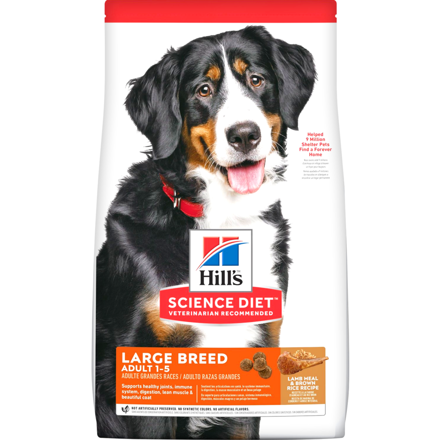 Hill's SD Adult Large Breed Cordero y Arroz - Adulto - Raza Grande - Alimento Seco - 15 Kg.