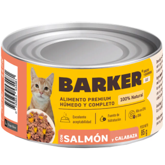 Barker  Lata Cat Salmón y Calabaza - Gato - Alimento Húmedo