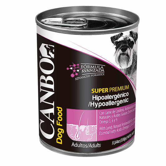Canbo Super Premium Hipoalergénico - Adulto - Todas Las Razas - Alimento Húmedo - 330 Gr.