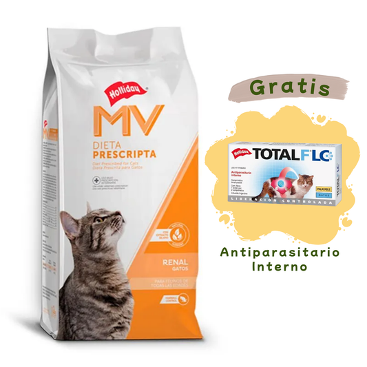 Holliday MV Renal - Gato - Alimento Seco - 2 Kg.